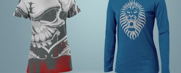 Female T-Shirt Mockup Free PSD