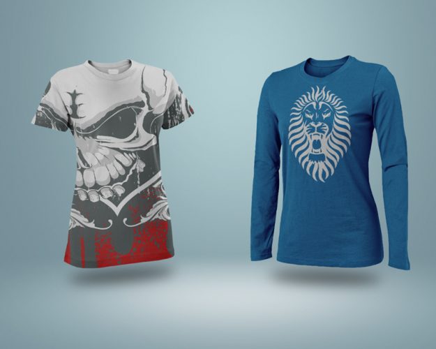 Download Female T-Shirt Mockup Free PSD - Download PSD