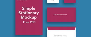Simple Stationary Mockup Free PSD