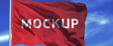 Flag Mockup Free PSD