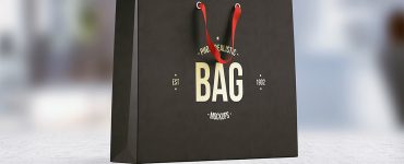 Paper Shopping Bag Mockup PSD