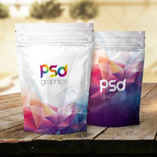 Foil Product Packaging Mockup PSD