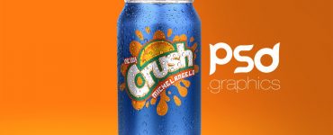 Soda Can Mockup Free PSD