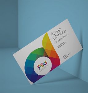 Clean Business Card Mockup Free PSD