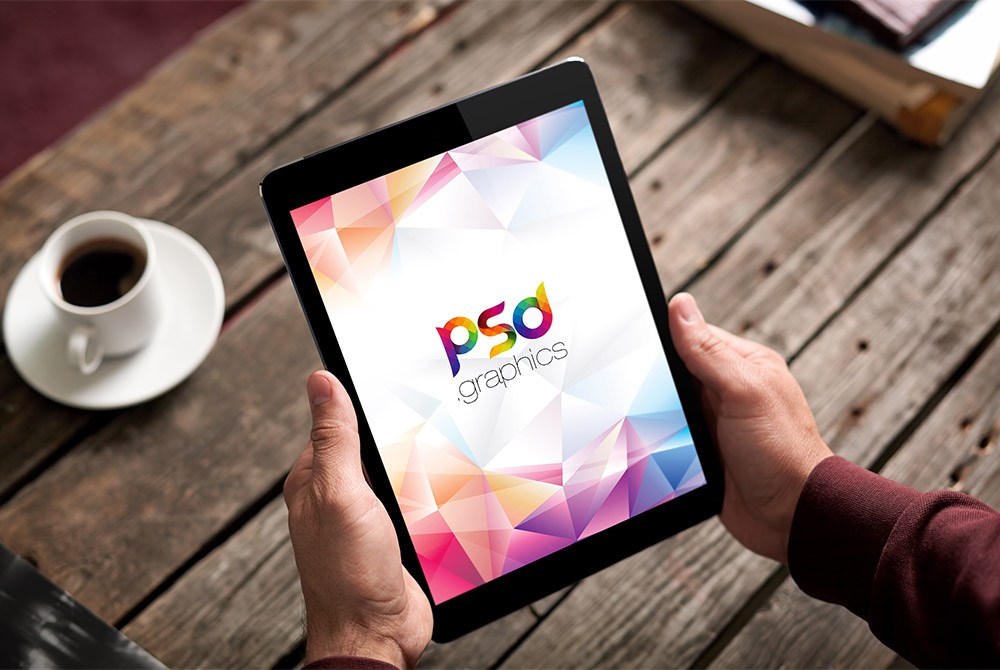 Download iPad in Hand Mockup Free PSD - Download PSD