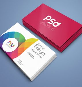 Business Card Mockup Template Free PSD