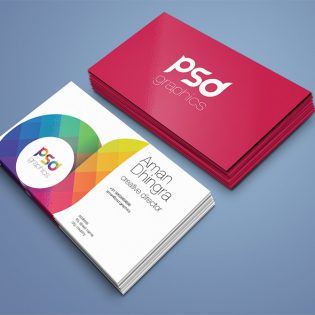 Business Card Mockup Template Free PSD