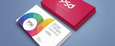 Business Card Mockup Template Free PSD