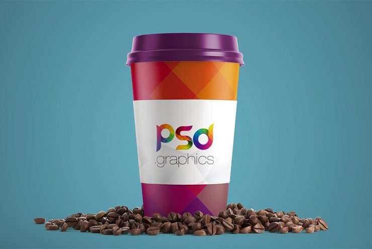 Paper Coffee Cup Mockup PSD