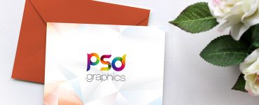 Invitation Card Mockup Free PSD