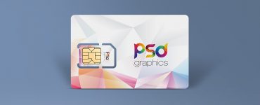 Sim Card Mockup Free PSD