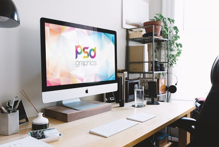 Download New iMac Mockup Free PSD - Download PSD