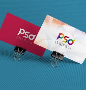 Corporate Business Card Mockup Free PSD