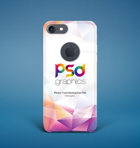 iPhone 7 Case Mockup Free PSD