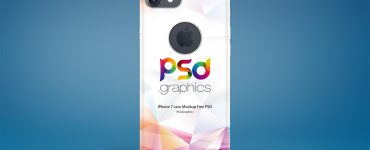 iPhone 7 Case Mockup Free PSD