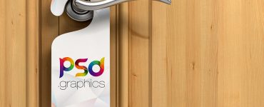 Door Hanger Mockup Free PSD