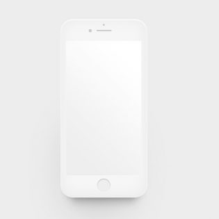 Flat iPhone mockup Free PSD
