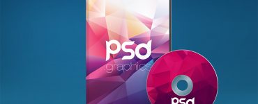 CD DVD Case and Disk Mockup PSD