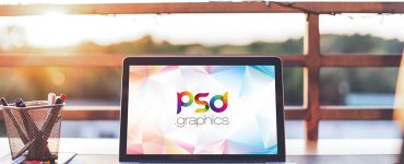 Macbook Pro Outdoor Mockup Free PSD