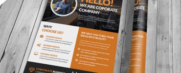 Corporate and Clean Business Flyer PSD Template