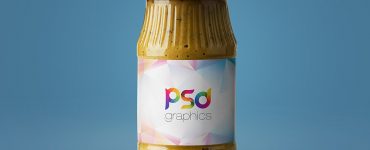 Mustard Jar Mockup Free PSD