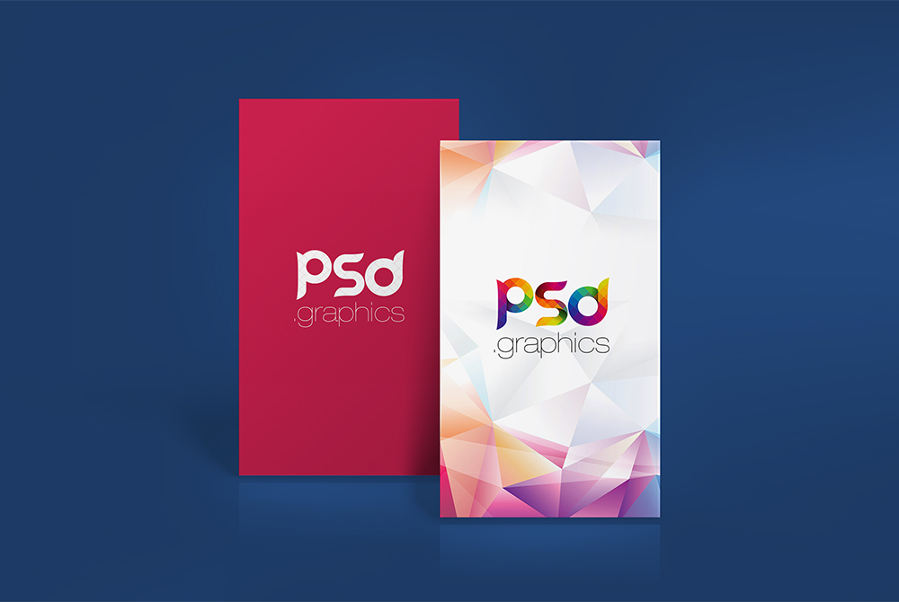 Download Vertical Business Card Mockup Free PSD - Download PSD