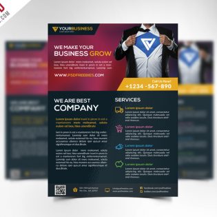 Free Corporate Business Flyer Template PSD