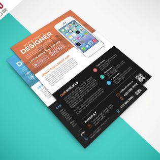 Multipurpose Mobile App Flyer Free PSD Template
