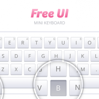 Mini Keyboard Free PSD