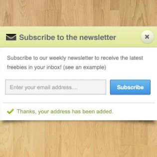 Newsletter Note Free PSD file