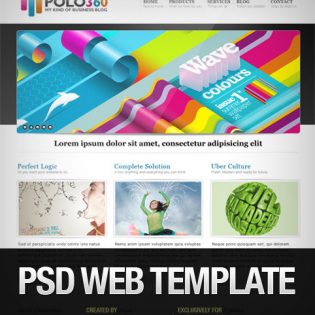 Polo360 Portfolio Site PSD Template