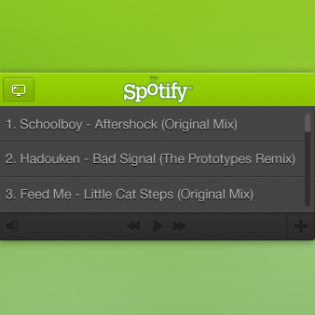 Spotify Mini Player Free PSD file